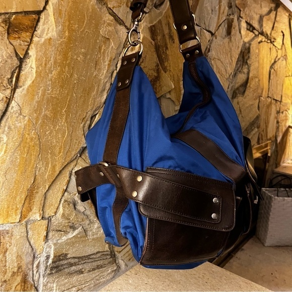 Matt & Nat Blue and Brown Women's Bag - Picture 9 of 14